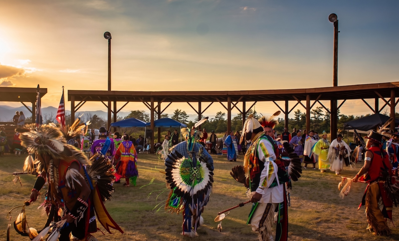 Powwow at the Tallbull Grounds Powwow Arbor